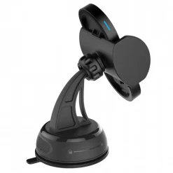 Muvit Soporte Móvil para Coche con Cargador Inalámbrico Qi 5W/7.5W para Salpicadero/Parabrisas/Rejilla de Ventilación 2A 10W