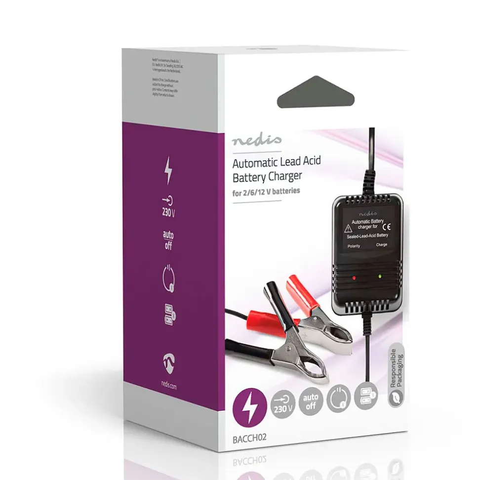 Nedis Cargador de baterías BACCH02