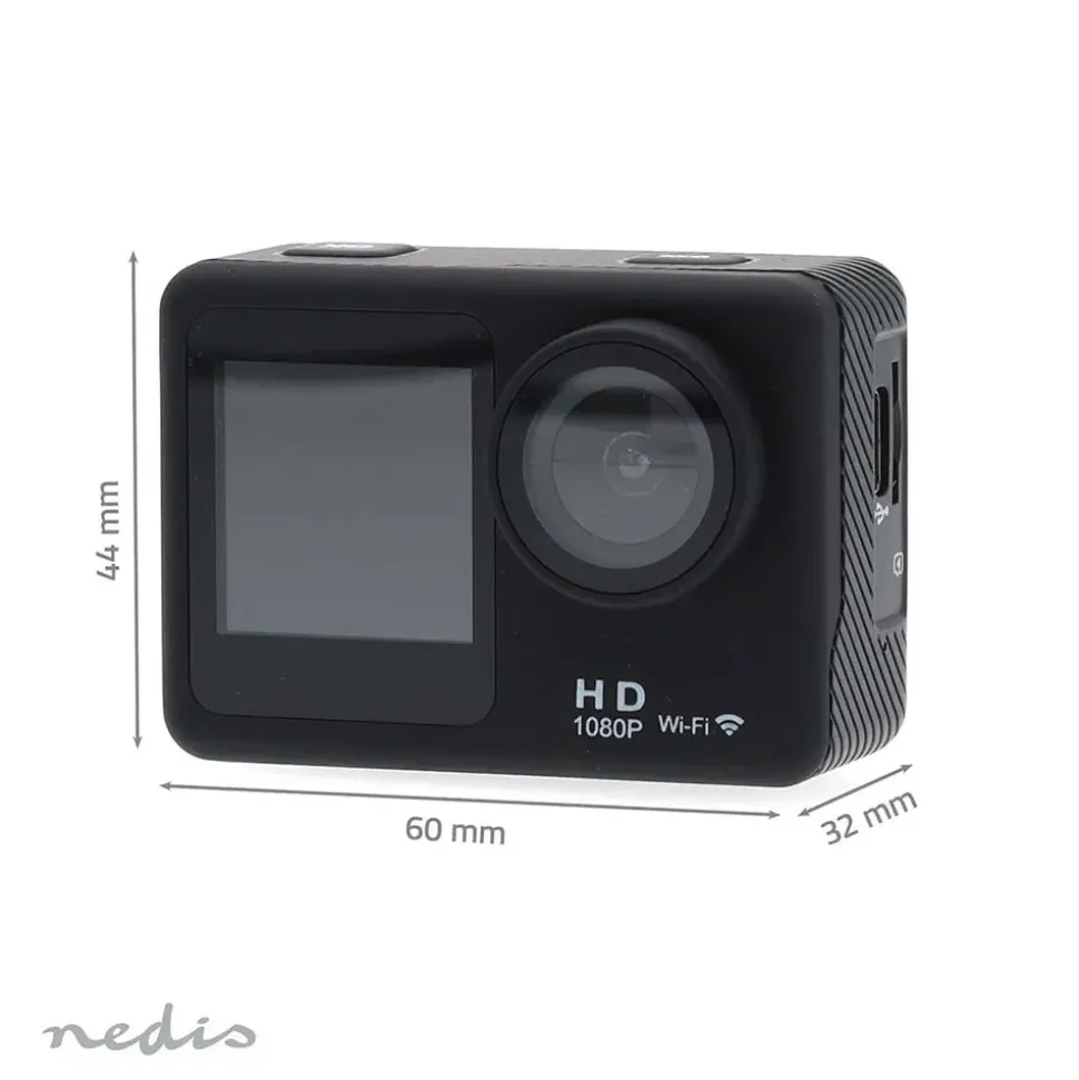Nedis Cámara deportiva ACAM31BK 1080p 30fps