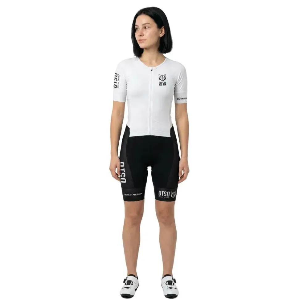 Otso Traje de triatlón de manga corta Black & White