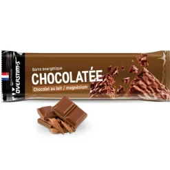 Overstims Barra energética de magnesio Chocolate Con Leche 50g