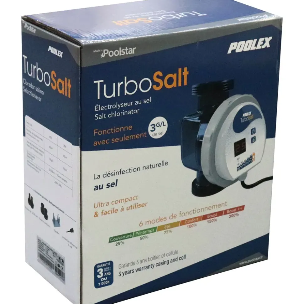 Poolex Sistema de cloración salina Turbo Salt 800 18g/h 60-80m3