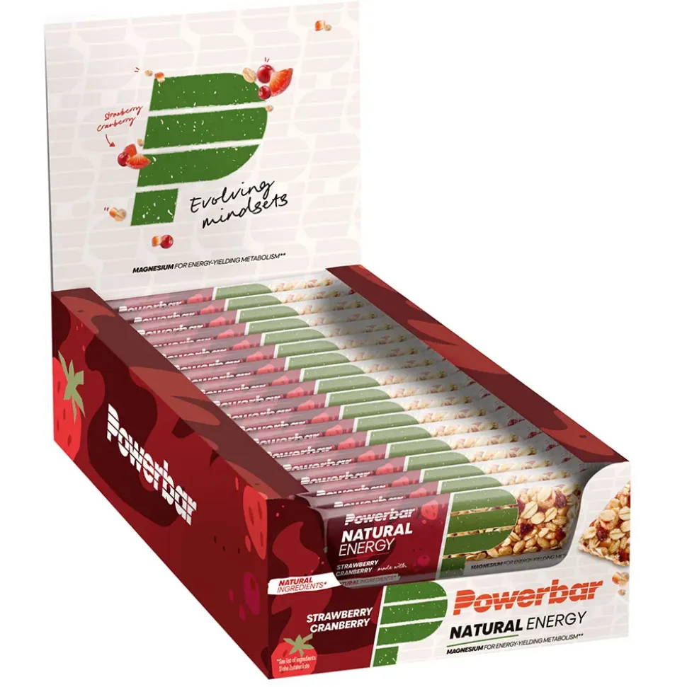 Powerbar Caja de barritas energéticas Natural Fresa y arándano 40g 18 unidades