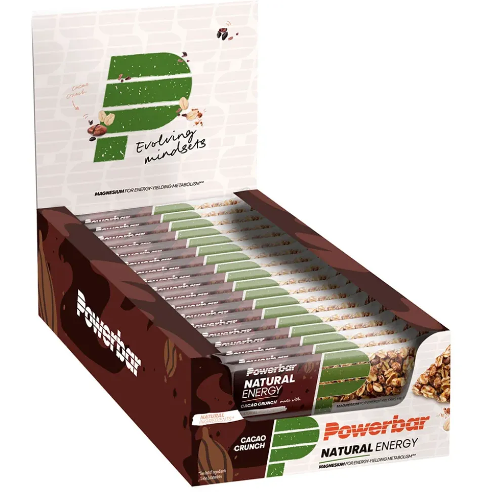 Powerbar Caja de barritas energéticas Natural Cacao Crujiente 40g 18 unidades