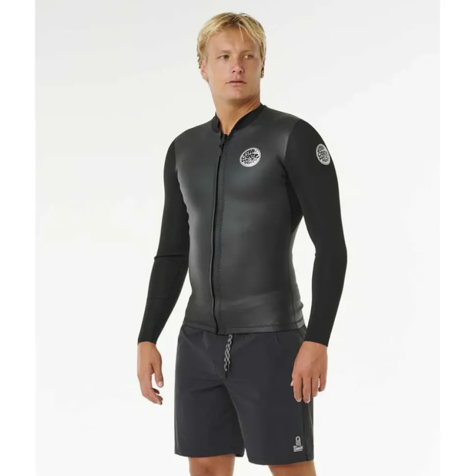 Rip Curl Camiseta térmica de manga larga con cremallera completa Dawn Patrol 1.5 mm ES