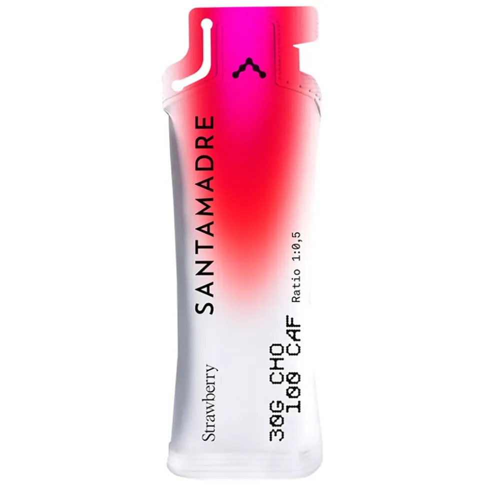 Santa Madre Gel energético 30CHO 100 Caf Fresa 50ml