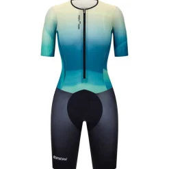 Santini Traje de triatlón de manga corta Viper Block