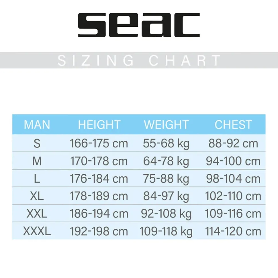 SEAC Camiseta térmica de manga larga Fit 2 mm