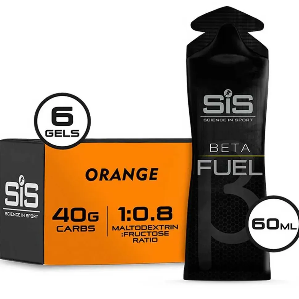 SIS Caja de geles energéticos Beta Fuel Naranja 60ml