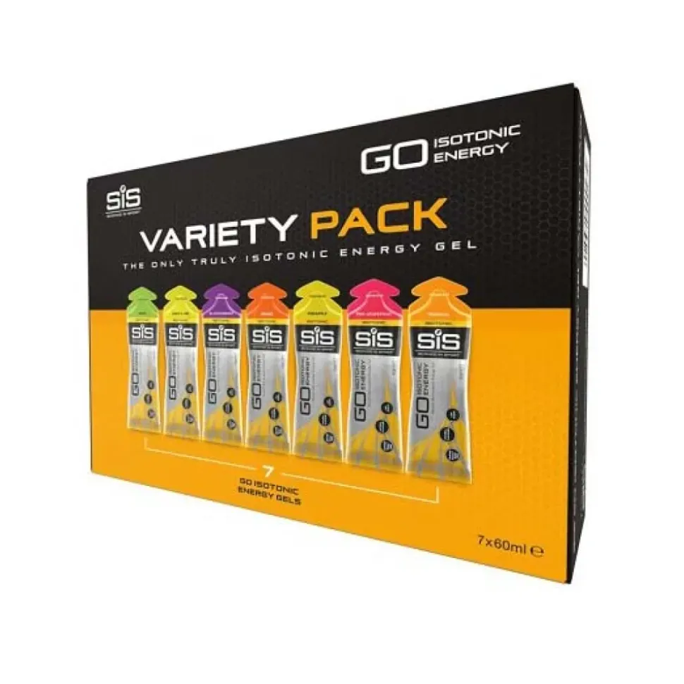SIS Caja de geles energéticos GO Variety Pack Sabores Variados 60ml 7 unidades