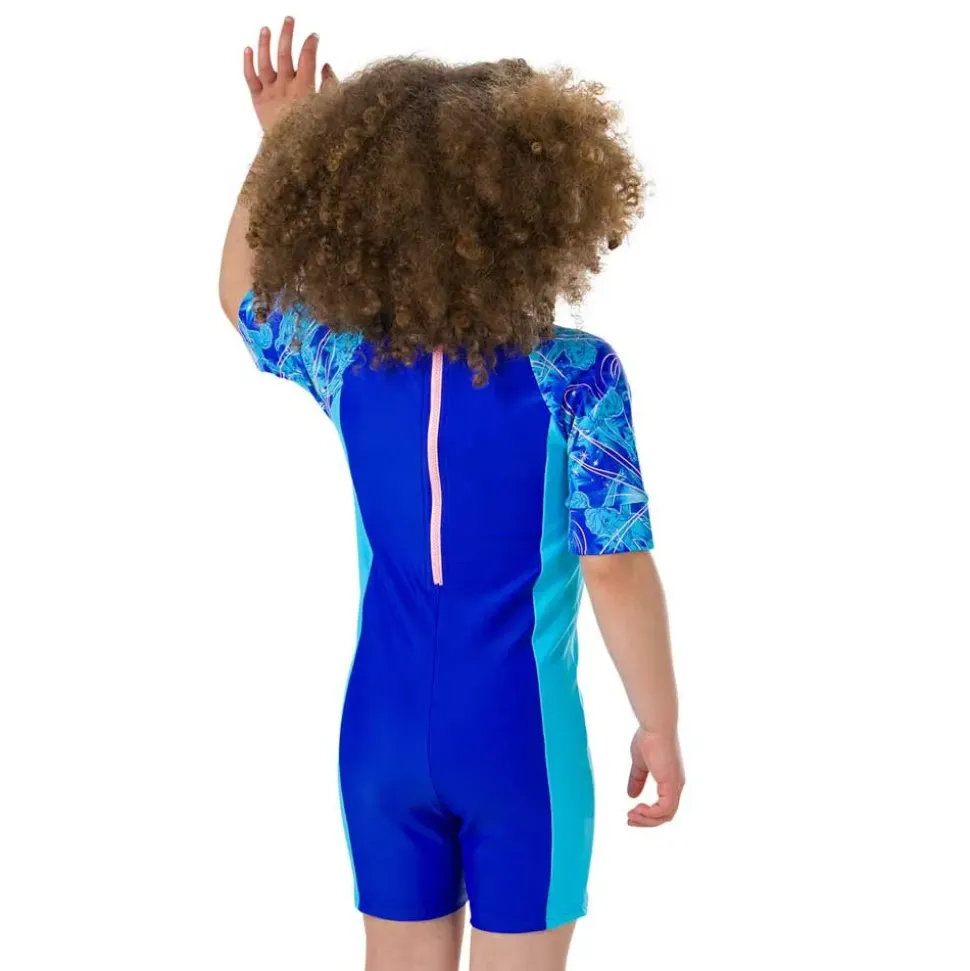 Speedo Shorty UV manga corta cremallera trasera All-In-One