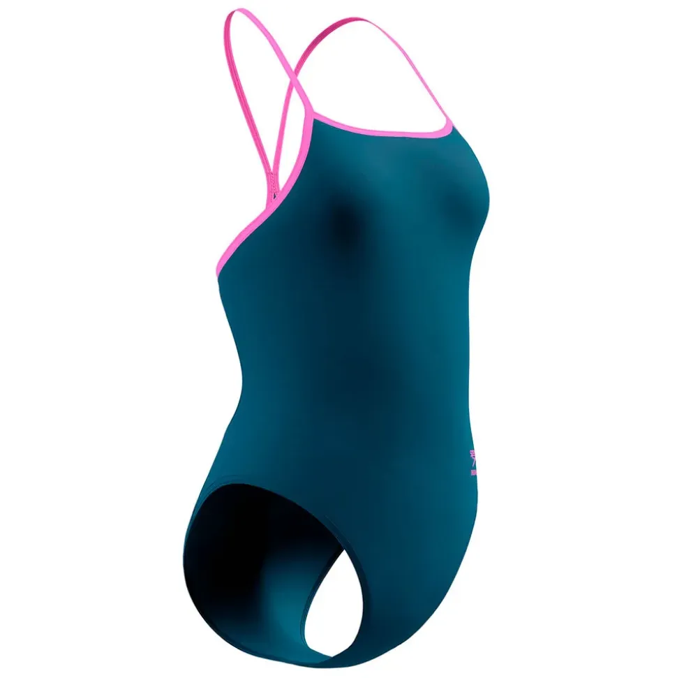 Speedo Traje de baño Solid Turnback