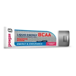 Sponser Sport Food Gel energético BCAA Liquid Fresa y plátano 70g
