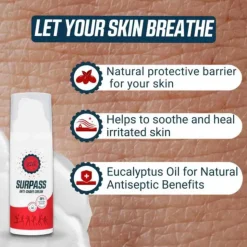 Surpass Care Crema de gamuza Anti-Chafe 50ml