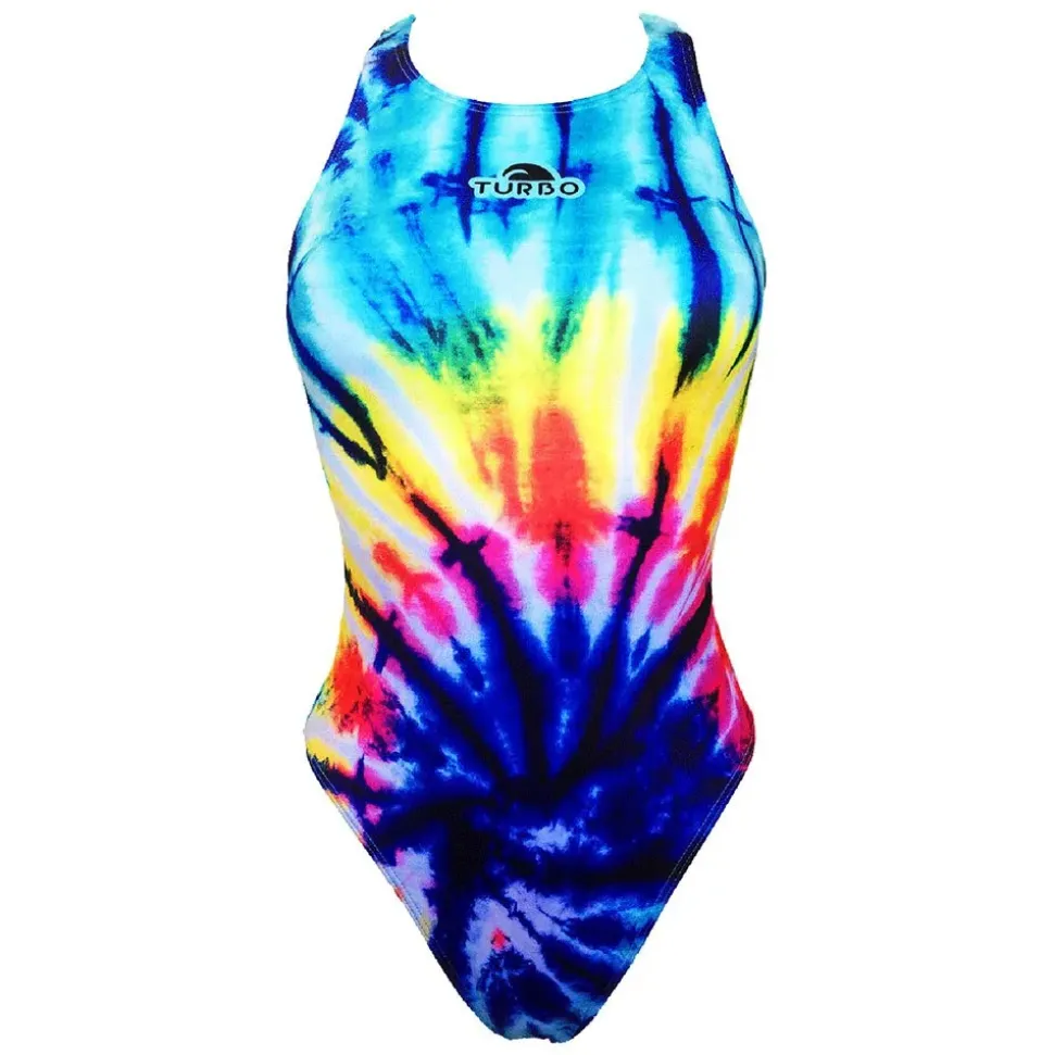 Turbo Traje de baño Wide Strap Swirl