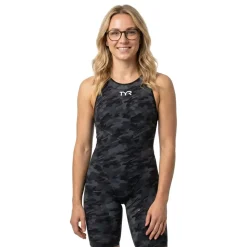 TYR Bañador de competición con espalda abierta Venzo Camo