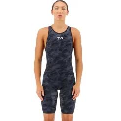 TYR Bañador de competición con espalda abierta Venzo Camo
