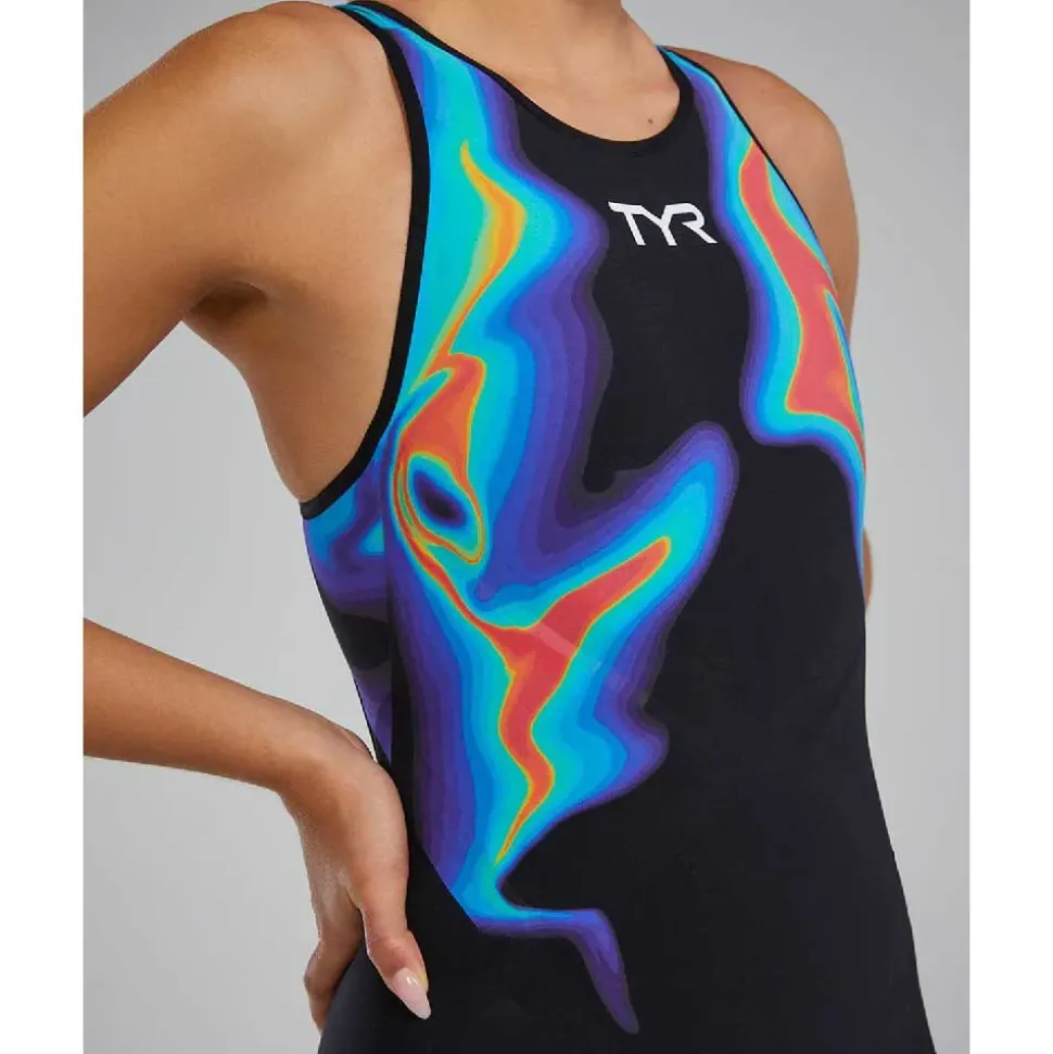 TYR Bañador de competición con espalda abierta Venzo Infrared