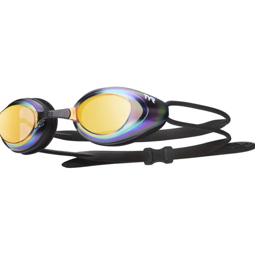 TYR Gafas de natación de espejo Black Hawk Racing