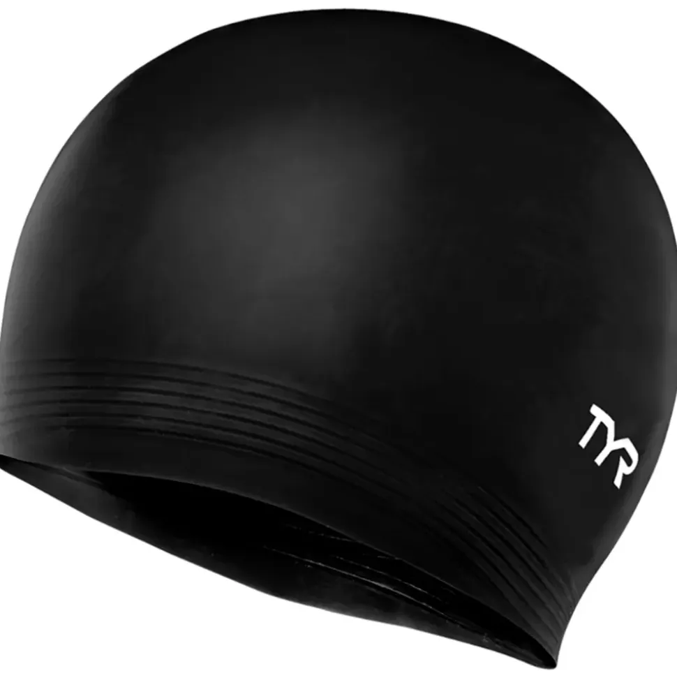 TYR Gorro de natación Solid Latex Cap Black