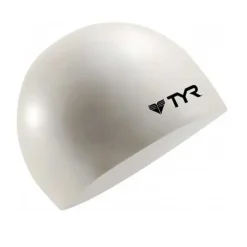 TYR Gorro de natación Wrinkle Free Silicone White