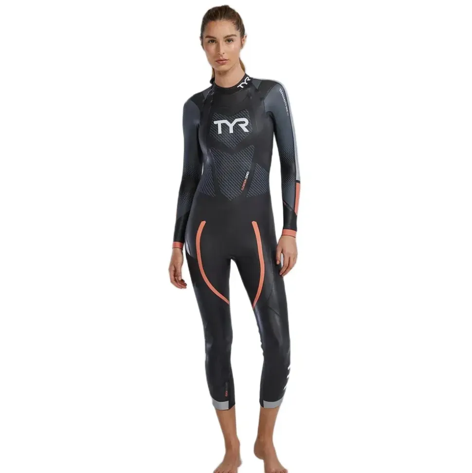 TYR Traje de neopreno de manga larga para mujer Hurricane CAT 3