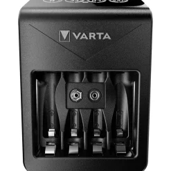 Varta Cargador LCD Pug+ con 4 pilas AA de 2100 mAh