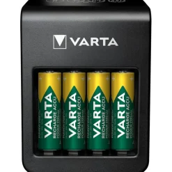 Varta Cargador LCD Pug+ con 4 pilas AA de 2100 mAh