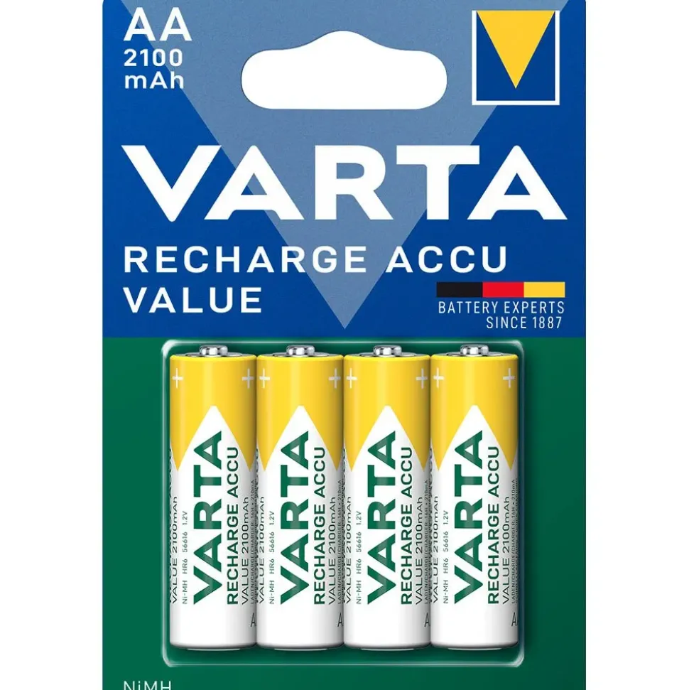 Varta Pila recargable AA LR06 2100mAh 4 unidades