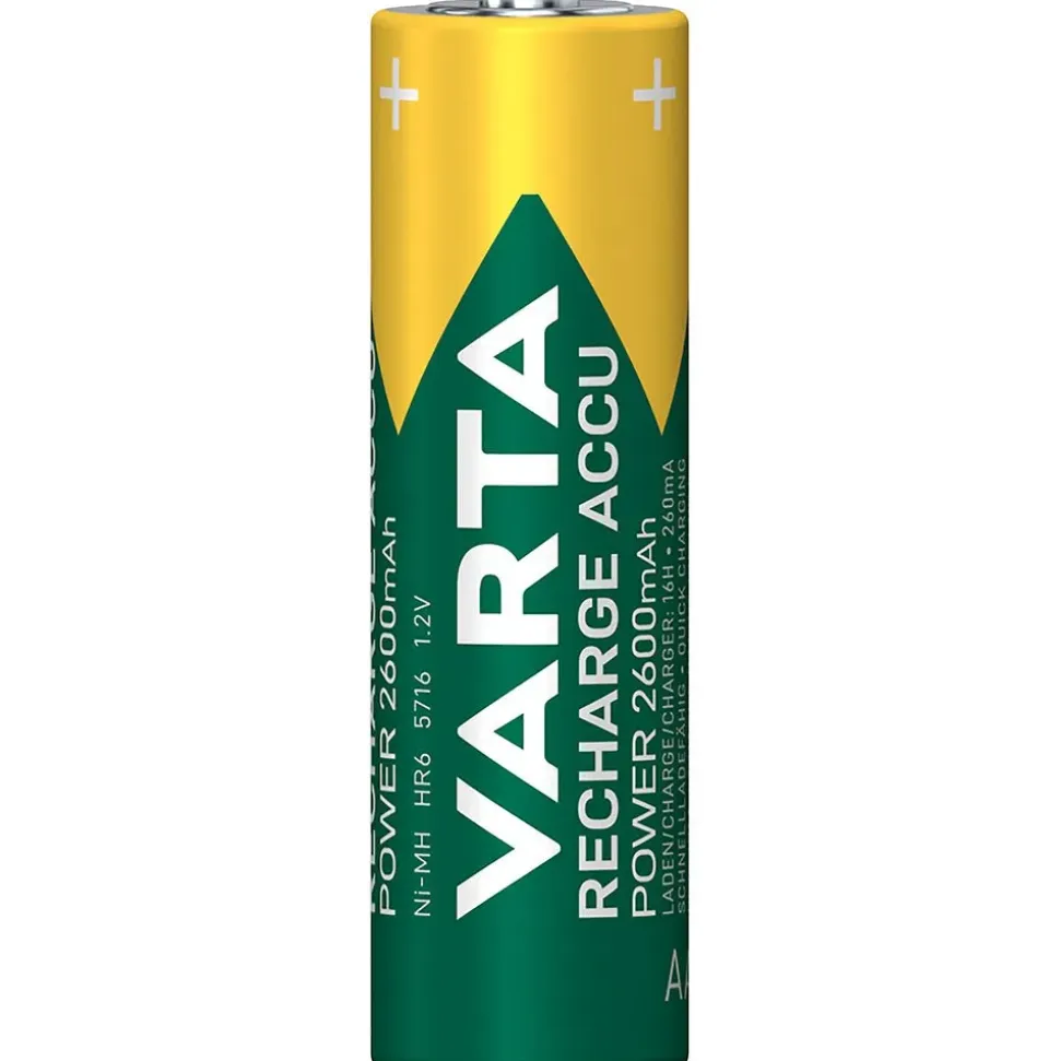 Varta 1x4 Pilas recargables AA NiMH Mignon 2600mAh