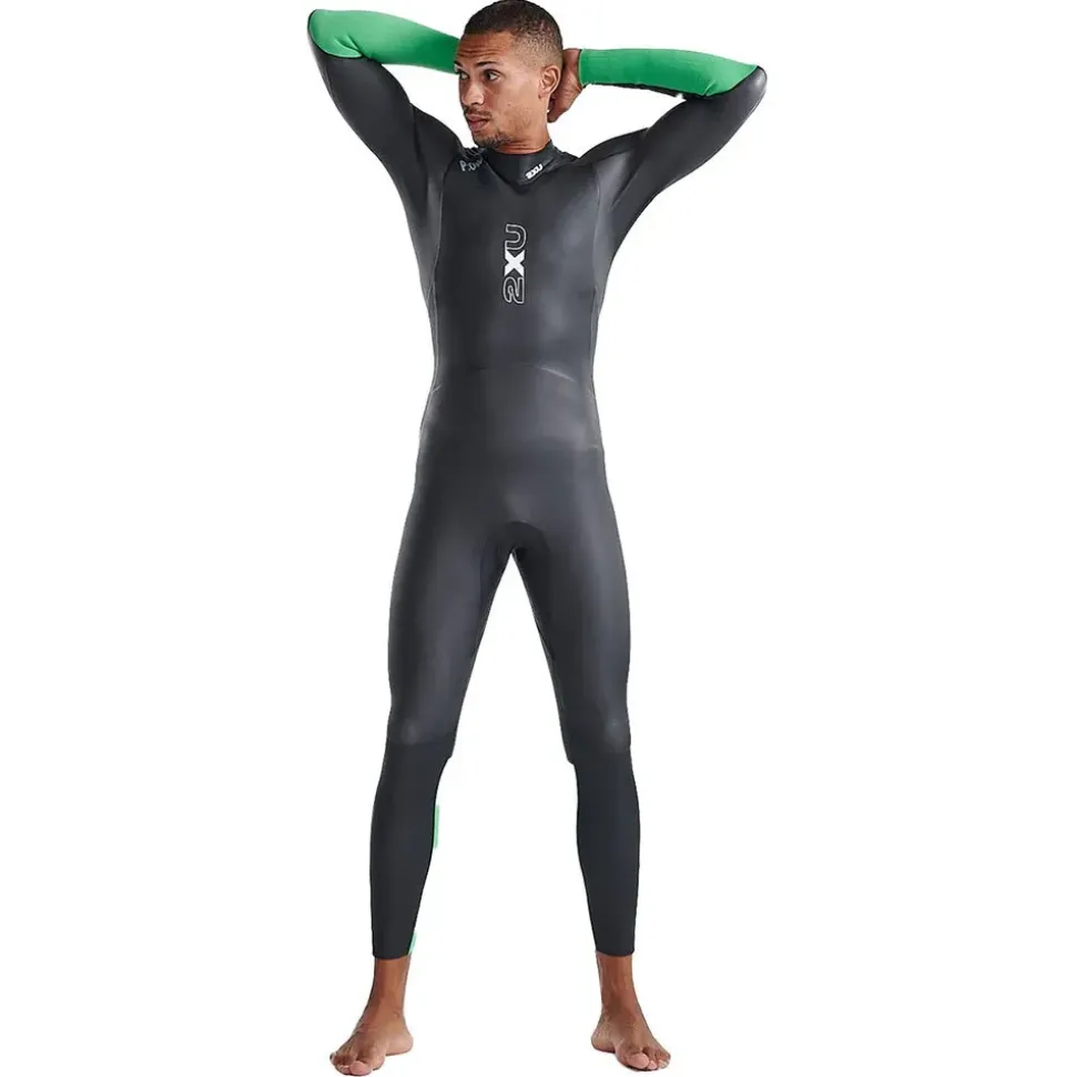 2XU Traje de neopreno de manga larga con cremallera trasera Propel Open Water 5/4/3 mm