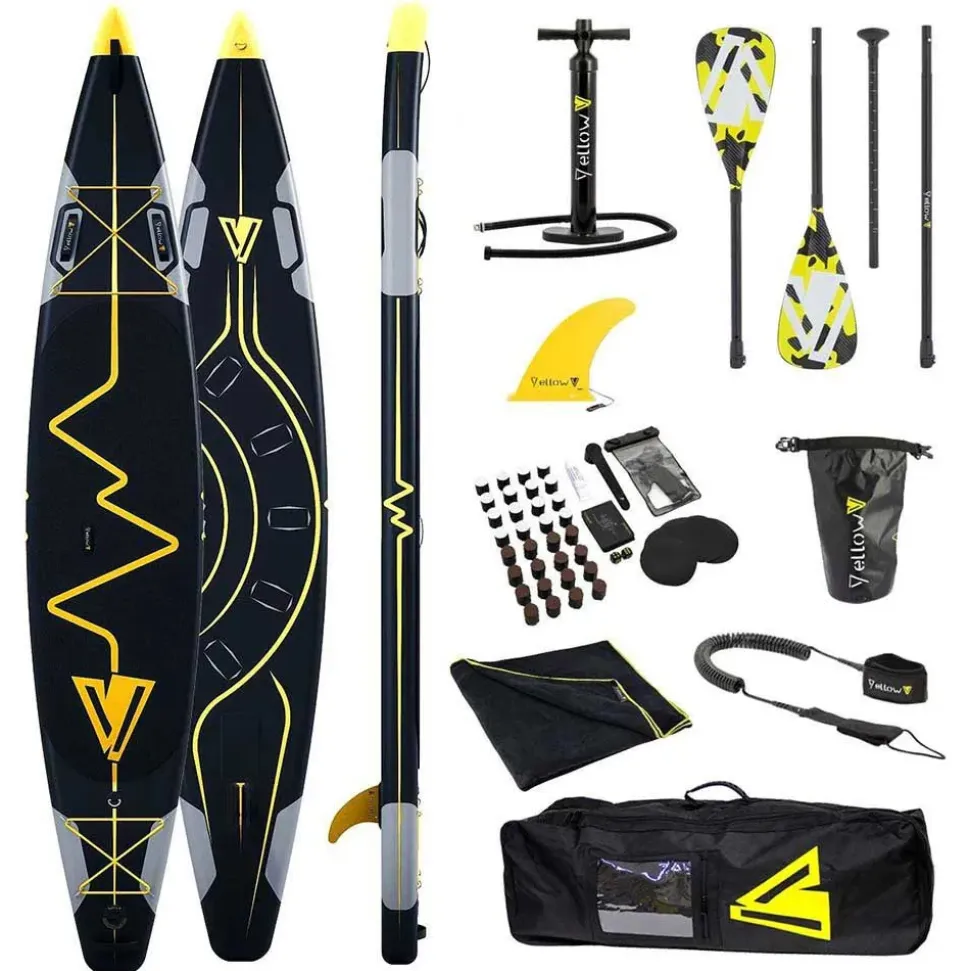 YellowV Set de paddle surf hinchable Heartbeat 13´0´´