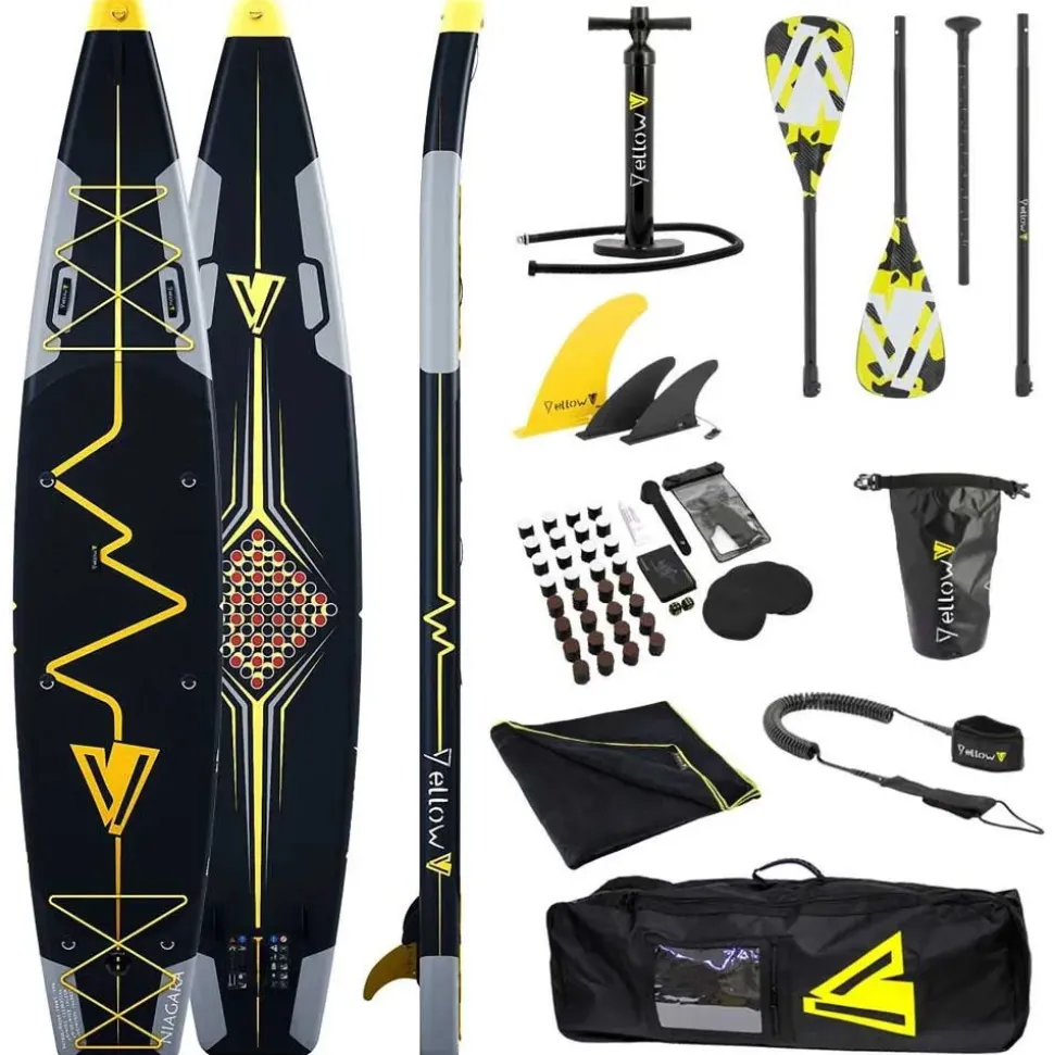 YellowV Set de paddle surf hinchable Heartbeat 14´0´´