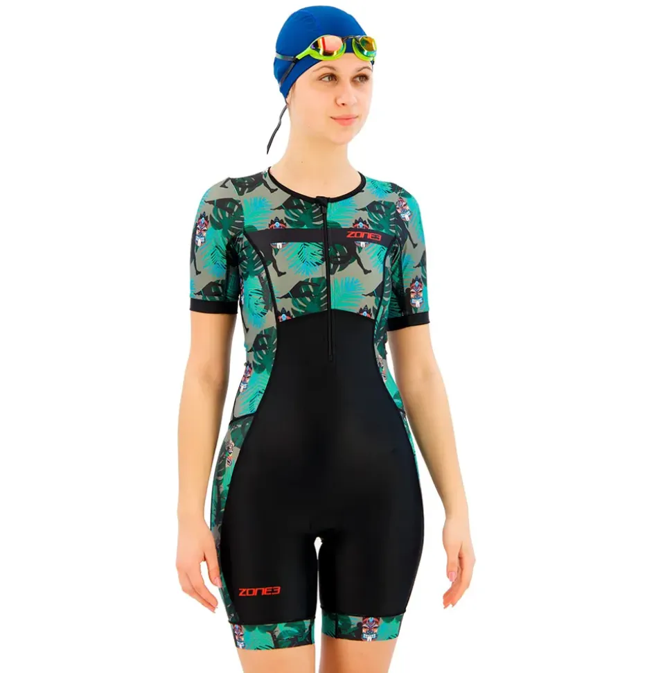 ZONE3 Traje de triatlón de manga corta Activate+ Tribal Rush