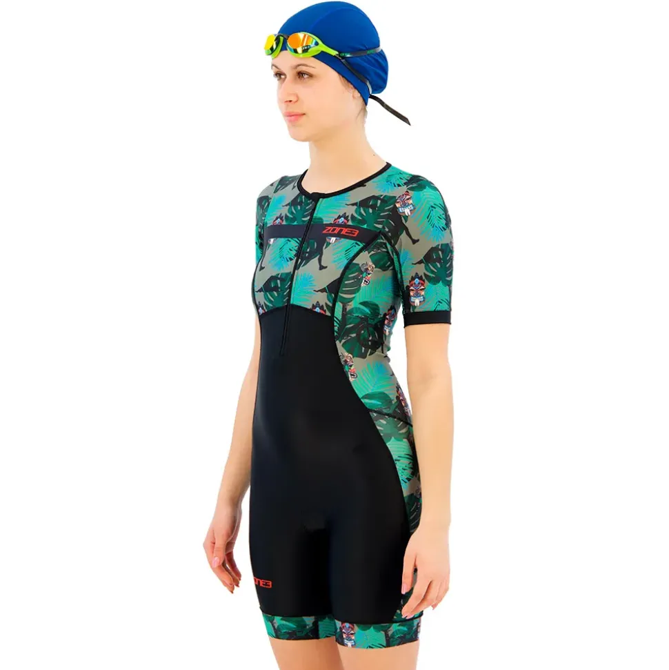ZONE3 Traje de triatlón de manga corta Activate+ Tribal Rush